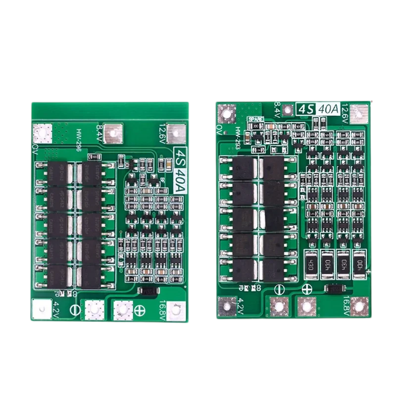 4S 60A Li-ion Lithium Battery Charger Protection Board 18650 BMS for Drill Motor 11.1V 12.6V/14.8V 16.8V Enhance/Balance