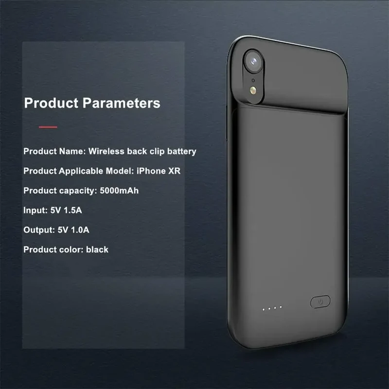 For iPhone XR Battery Case X XS XR XS Max Audio Output Soft Silicone Cover Charging Power Bank for iPhone XR Battery Case