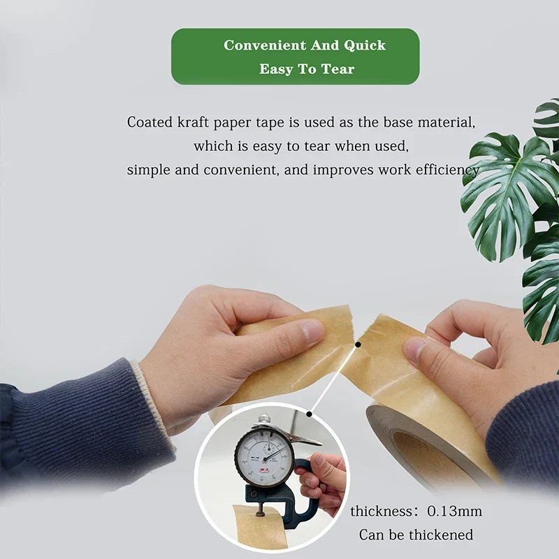 Wholesale Factory Custom PE Eco-Friendly Degradable Self Adhesive Packaging Kraft Paper Packing Tape
