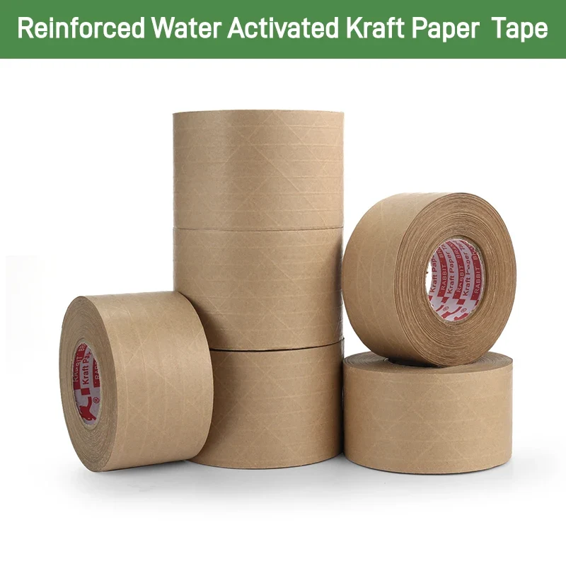 Wholesale Factory Custom PE Eco-Friendly Degradable Self Adhesive Packaging Kraft Paper Packing Tape