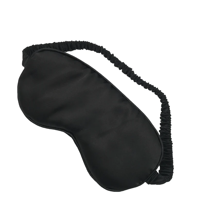 Hot Sale Sleeping Eye Mask Plain Color Woman Elastic Silk Eye Mask Satin