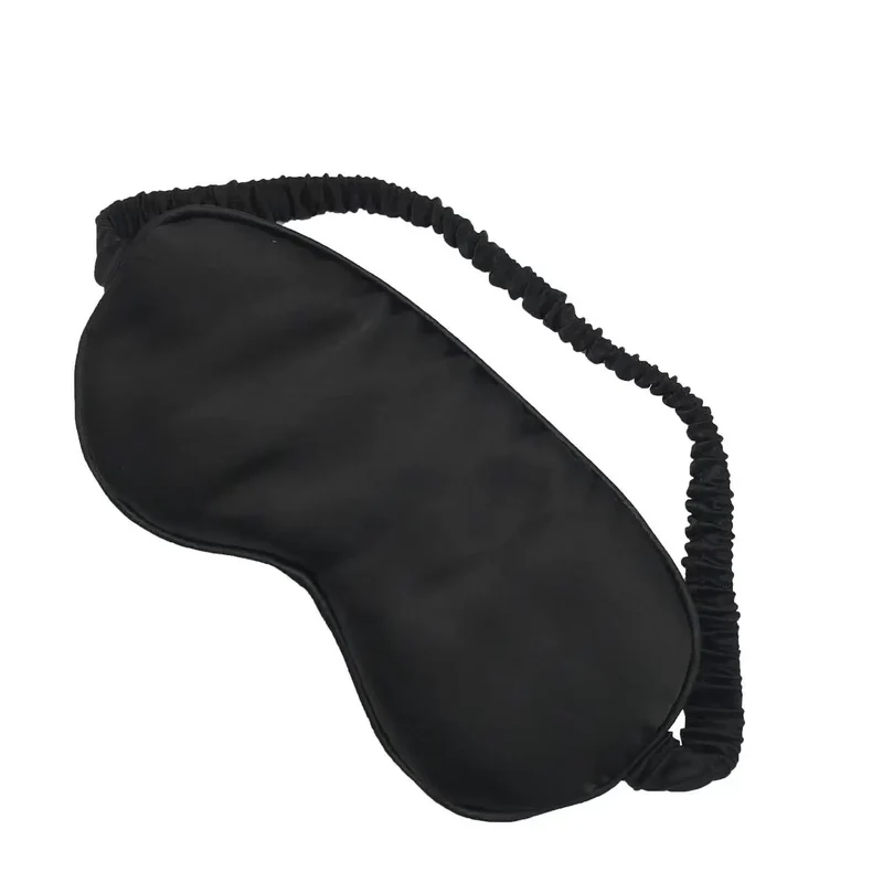 Hot Sale Sleeping Eye Mask Plain Color Woman Elastic Silk Eye Mask Satin
