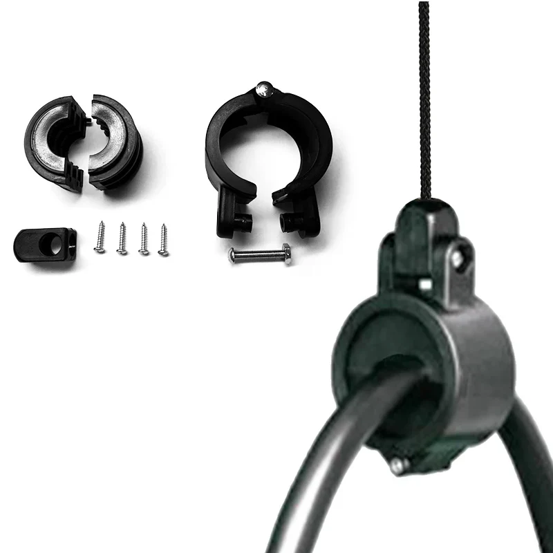 Fuel Dispenser Hose Clamp Black Nylon Injection Holder Gas Station Oil Pipe EV Charger Charging Cable Retractor Hose Clamp