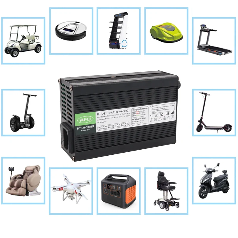 Factory Outlet 54.6V 2A Lithium Battery Charger for 13S 48.1V Lithium Battery 48V Battery Charger