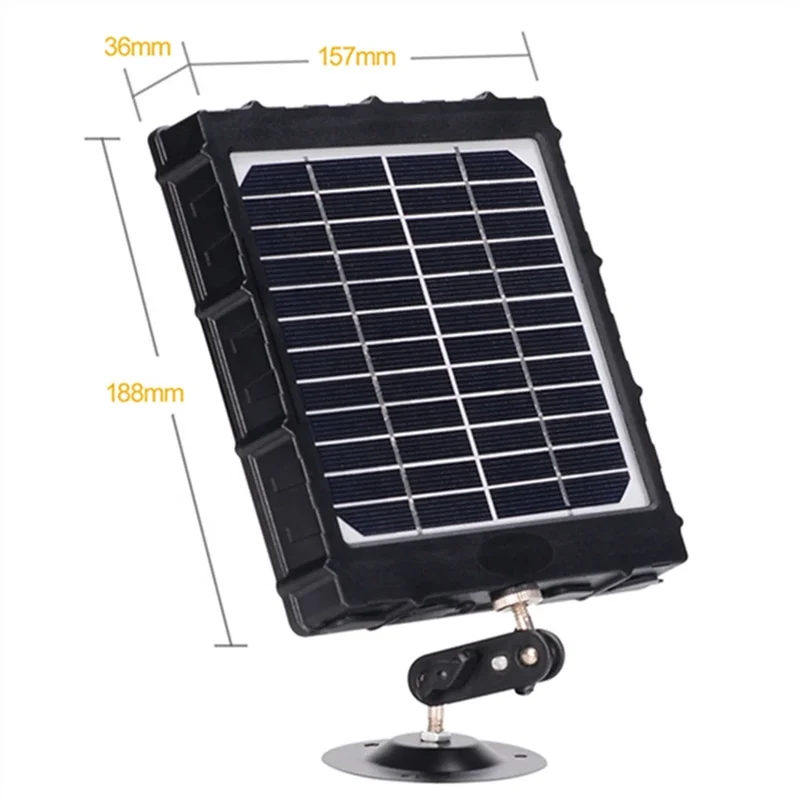 Small Mini Solar Panel Monocrystalline Battery Charger for Cctv Camera With 6v 9v 12v External Solar Power Panel Lithium 8000mah
