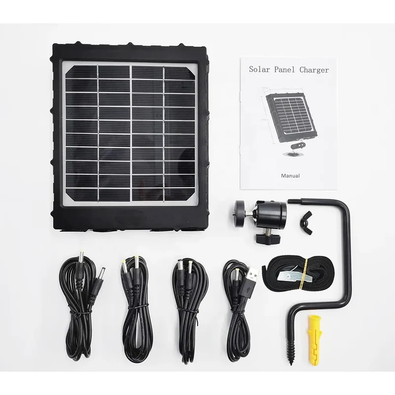 Small Mini Solar Panel Monocrystalline Battery Charger for Cctv Camera With 6v 9v 12v External Solar Power Panel Lithium 8000mah