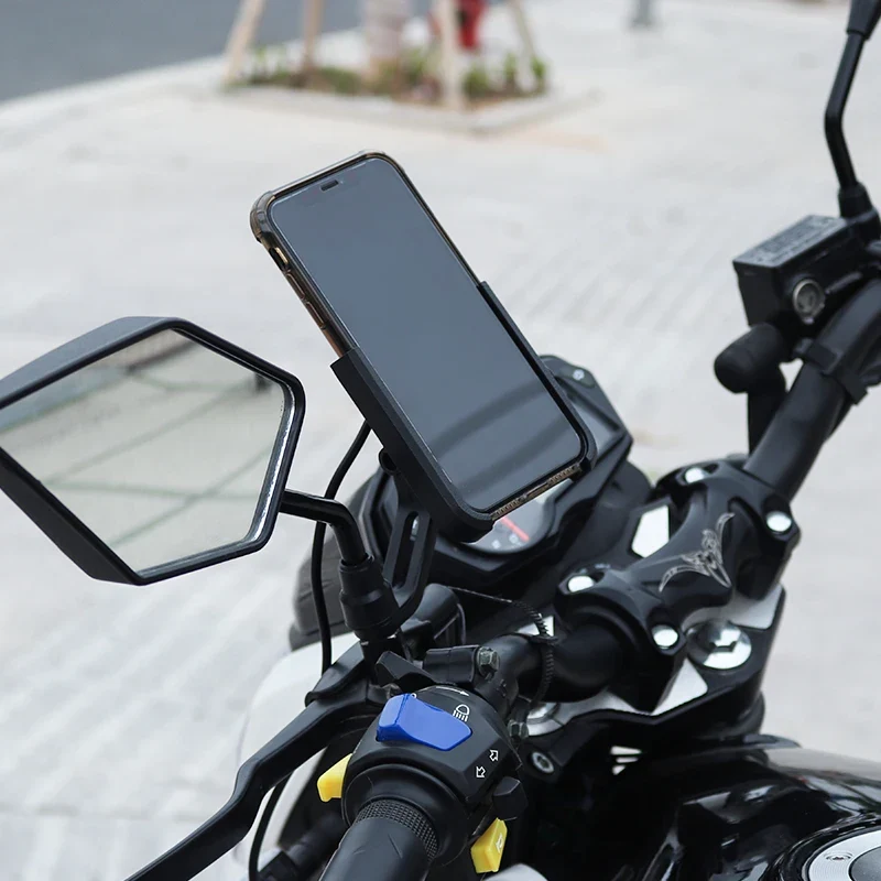 Aluminium Alloy Mobile Phone Holder Bike Motorcycle Cell Phone Holder Motorcycle Holder Phone Charger