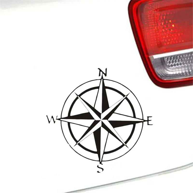 Compass Car Compass Stickers Laptop Vinyl Decal Notebook Car Truck Decor Vinyl Sticker Gift Die Cut Decals Latop Window Glass