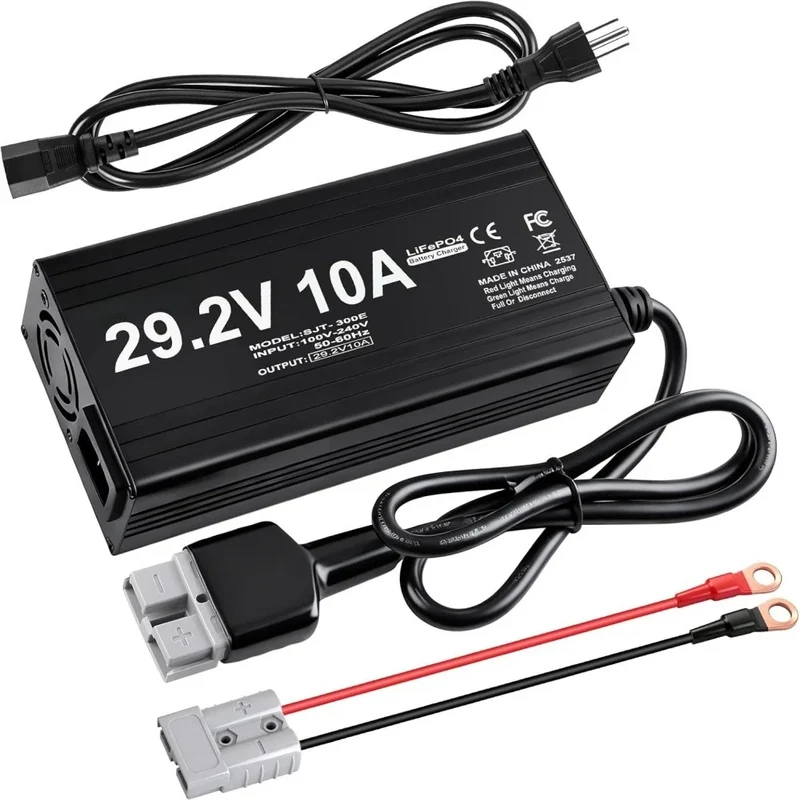 29.2V 10A Lifepo4 Lithium Battery Charger for Bike Scooter Motorcycle RV 8S 24V 25.6V Lipo Li-ion Lifepo4 Battery Charger