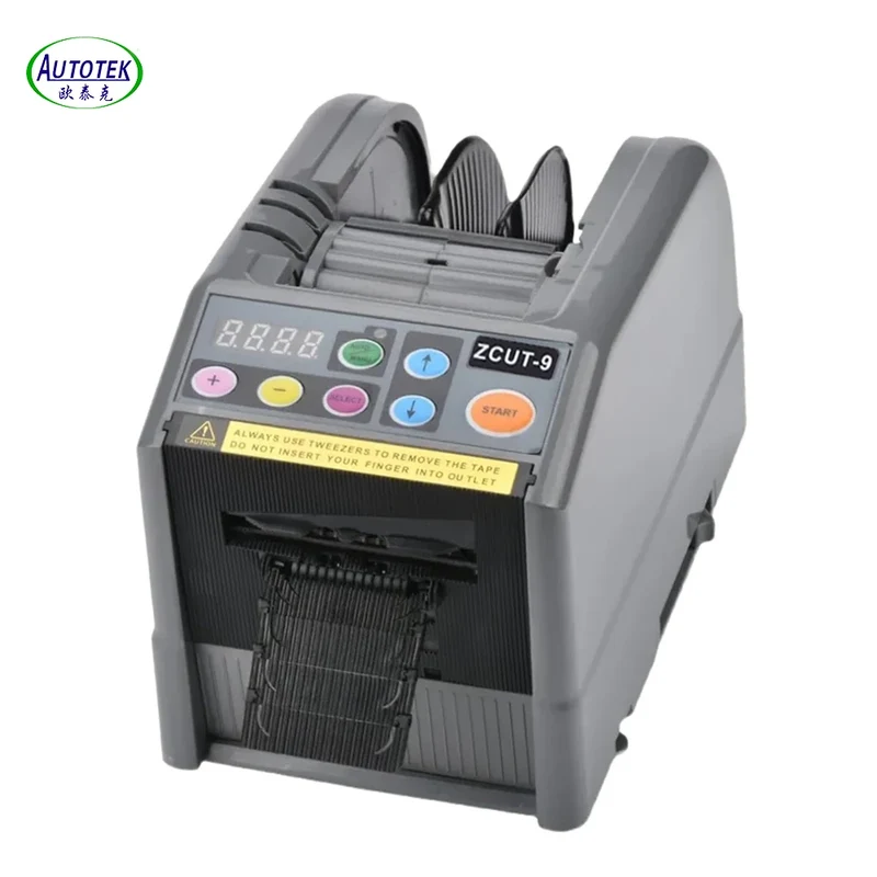 Autotek Wholesale ZCUT-9 6-60mm Width Automatic Tape Dispensers Packing Non Adhesive Electrical Tape Cutter Machine