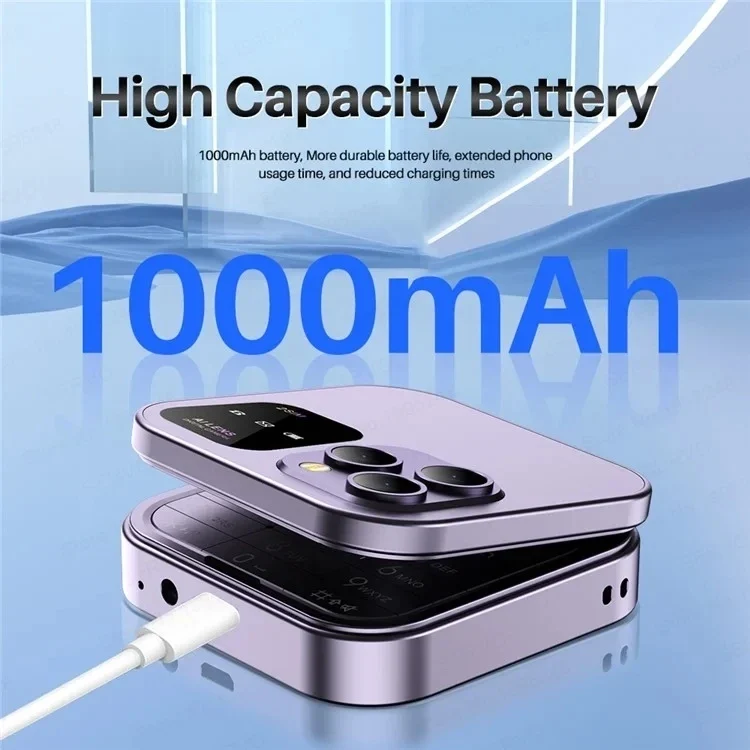 SERVO I16 Pro Mini Flip Phone 1000mAh Battery 32MB RAM 32MB ROM 1.77 Inch Dual SIM Pocket Phone With Flashlight