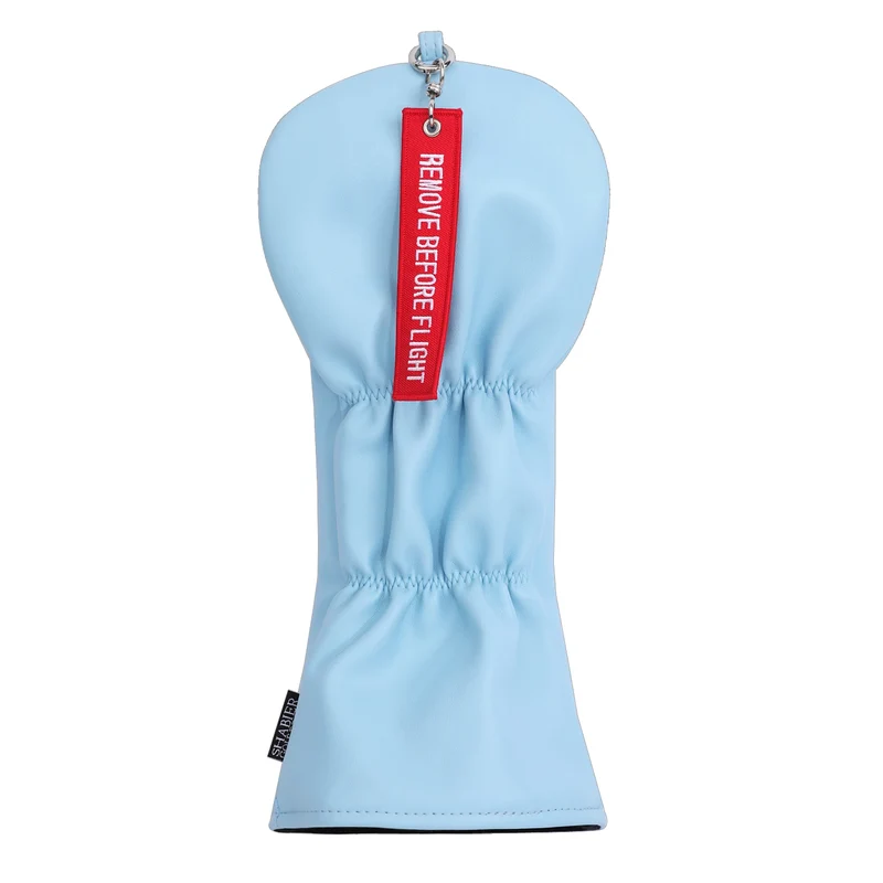 Drop Shipping Embroidery FULL SEND Red Tag Soft PU Synthetic Leather Airplane Applique Golf Headcover 460cc Driver Cover