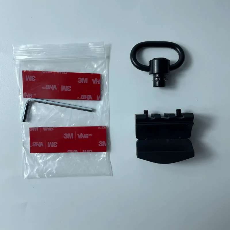 Hunting Quick Release 3-Slot Sling Swivel Mount Barrel Clamp with Aluminium Alloy Flashlight Light Mount