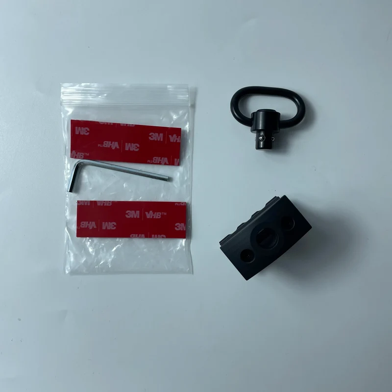 Hunting Quick Release 3-Slot Sling Swivel Mount Barrel Clamp with Aluminium Alloy Flashlight Light Mount