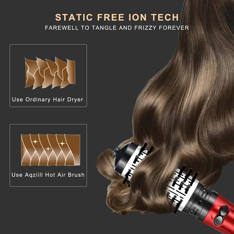 Professional 2 in 1 Electric Hot Air Hair Brush Blow Dryer Brush Custom Hair Dryer Brush Set