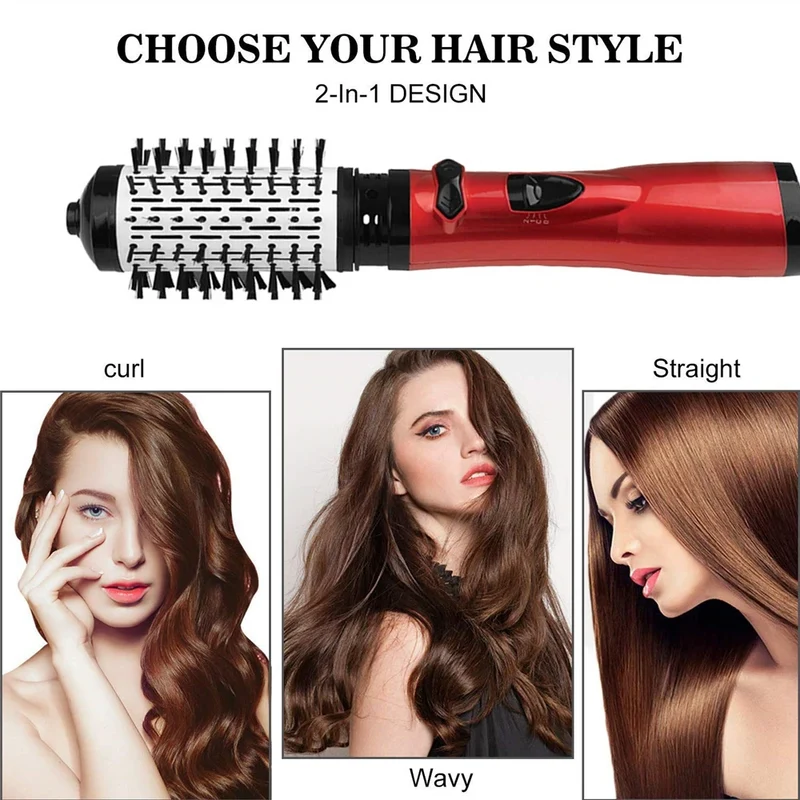 Professional 2 in 1 Electric Hot Air Hair Brush Blow Dryer Brush Custom Hair Dryer Brush Set