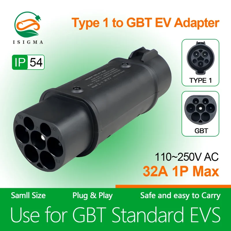 Ev Charger Charging Adapter SAE J1772 IEC 62196 CCS CCS1 CCS2 Type 1 GBT Type 2 Ccs to Gbt Adapter