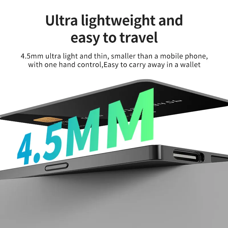 TRANGJAN Anti-lost Small Smart Tag Air Tag Finder Find My Wallet Card Emergency Power Bank Charger GPS Navigation IP65