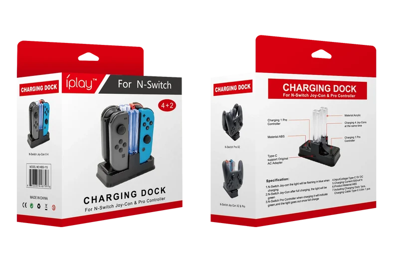 Switch Console Charging Stand Charger Station for Joycon Switch