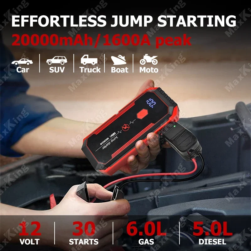 20000mah Jump-starter Portable Jump-starter Power Bank Super Capacity Jump-starter