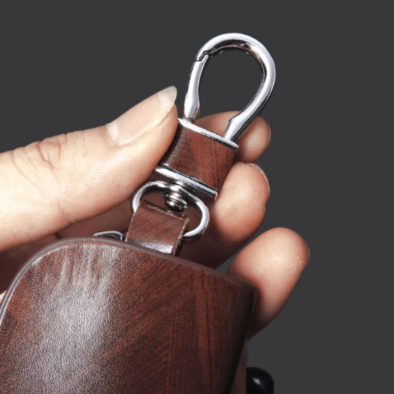 Universal Car Key Bag Cover Case Leather Key Wallet For Opel Chevrolet Jeep Hyundai Ford Mazda Nissan Infiniti Car Accessories