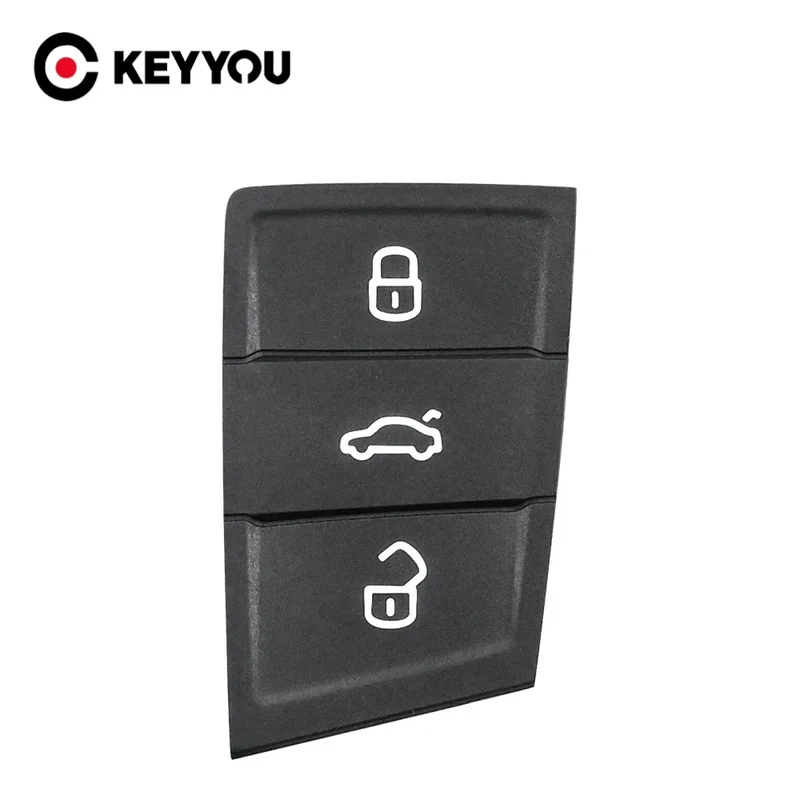 KEYYOU 1PCS Car Key Buttons Pad For VW Golf Mk7 Gol Key For Skoda Rapid superb yeti For Seat ibiza altea leon Car Accessories