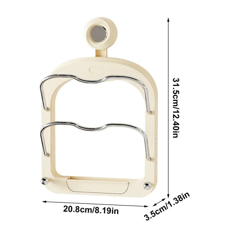 Kitchen Organizer Rack Wall Hanging Pot Cover Rack Multilayer Pot Lid Metal Multifunctional Rack Pot Lid Storage Rack