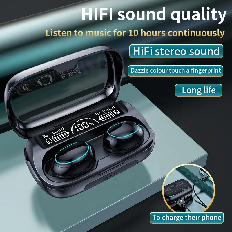 Dodoup G36 Wireless Earphones 9D HIFI Stereo Waterproof in Ear Headphones With Power Bank Charging Box Earbuds