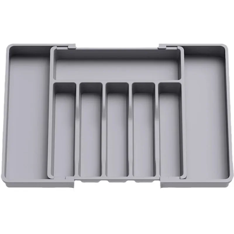Kitchen Organizer Tray Adjustable Pantry Organizer Utensil Cutlery Drawer for Silverware Tableware Expandable Kitchen Drawer