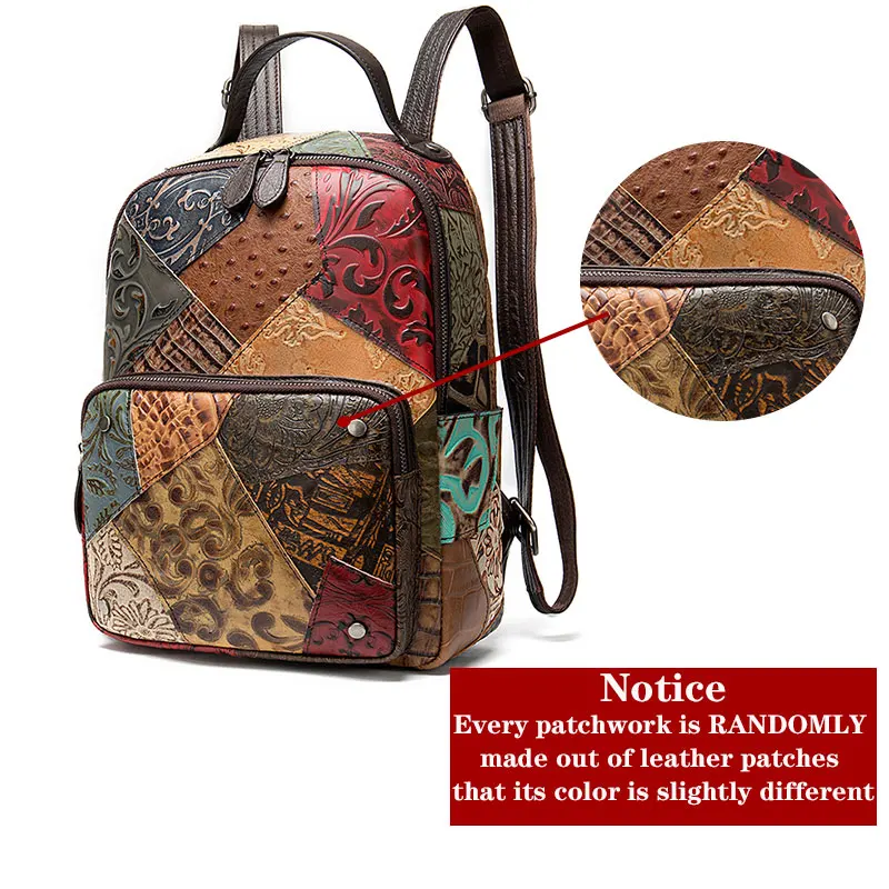 Marrant Genuine Leather Vintage Girls Backpack High-quality Large-capacity Woman Backpack Luxury Leather Backpack