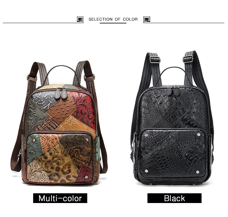 Marrant Genuine Leather Vintage Girls Backpack High-quality Large-capacity Woman Backpack Luxury Leather Backpack