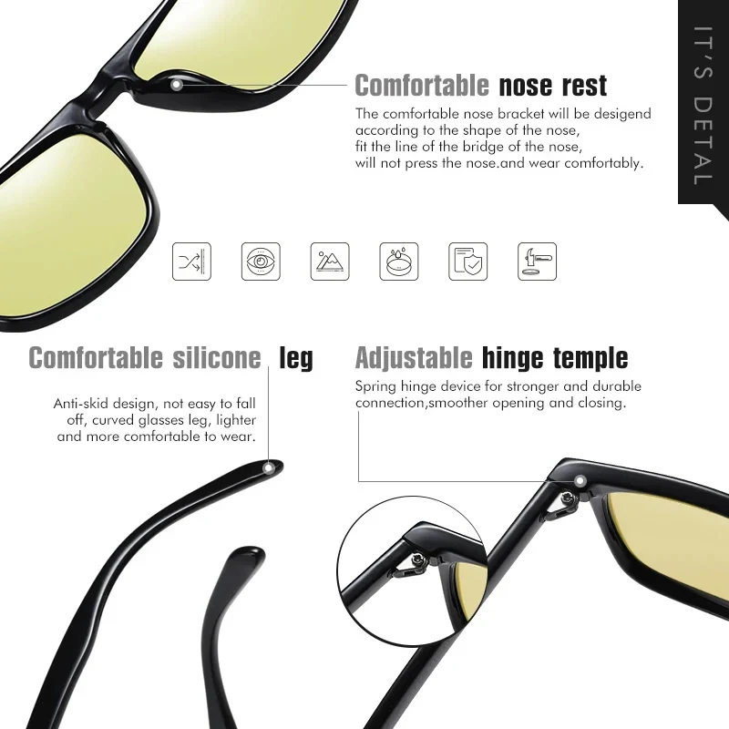 Fashion Blue-Light Shifting Sunglasses Micro-Rivet Design for Driving & Urban Escape Anti-Glare Daily Travel Essentials