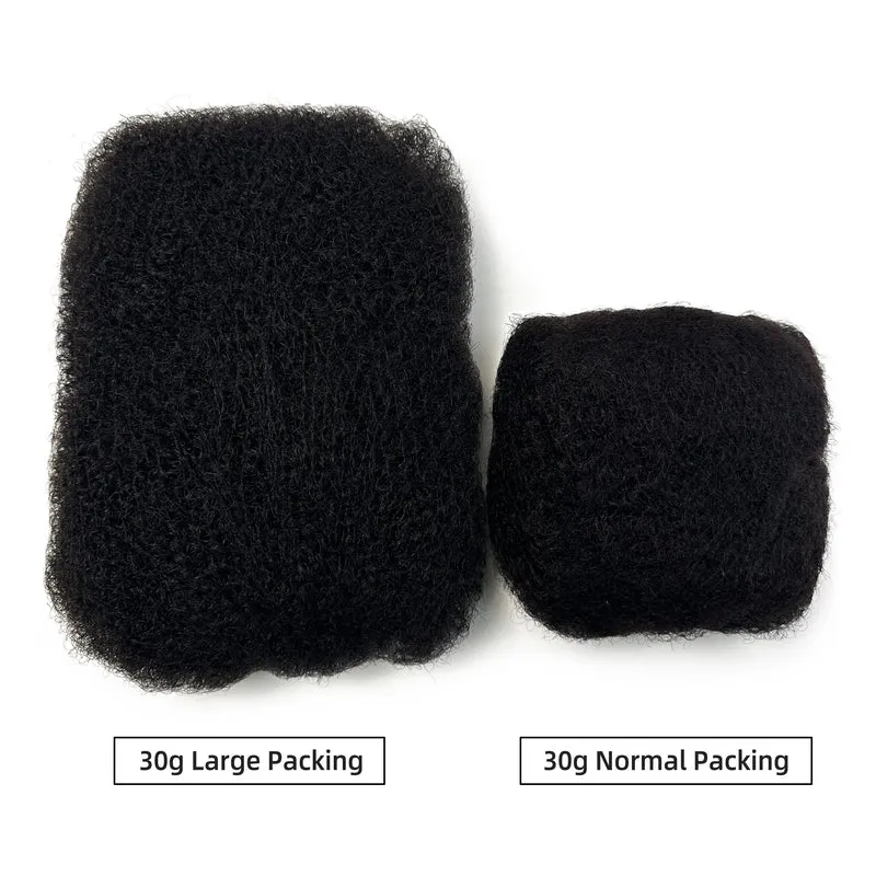 HOHO DREADS Largre Packing Cheveux Nature Wholesale Afro Kinky Bulk Human Hair for Women