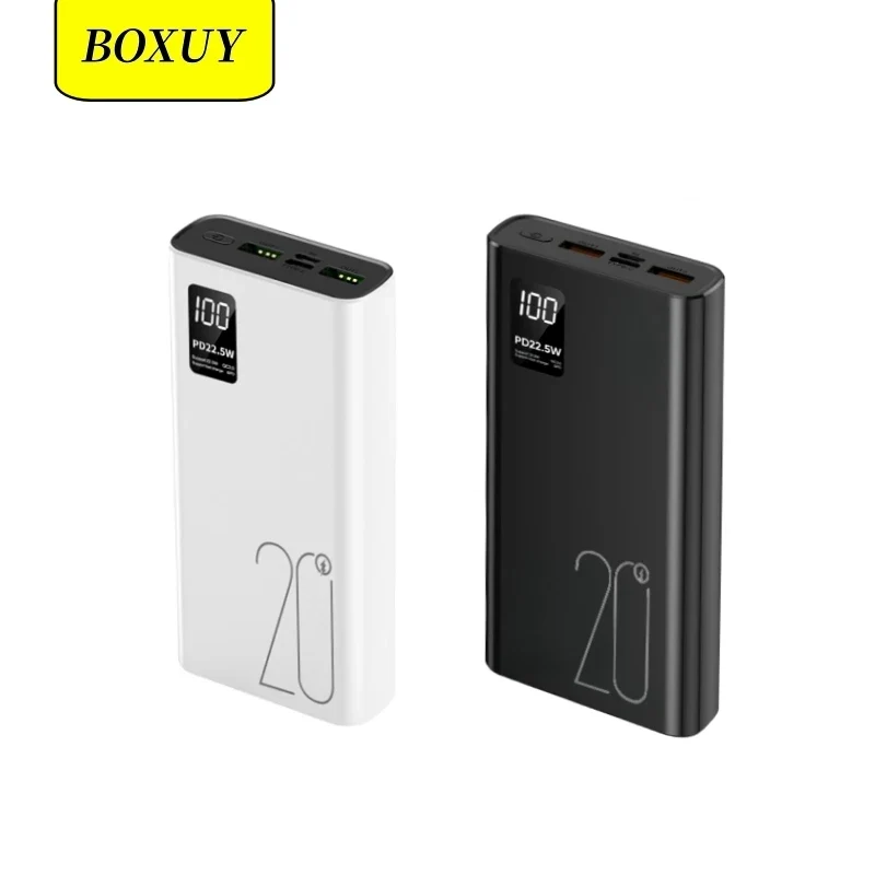 Latest Model 22.5W Type C Output Super Fast Charging Powerbank 20000mAh Digital Display Real Capacity PD20W 20000mAh Power Bank