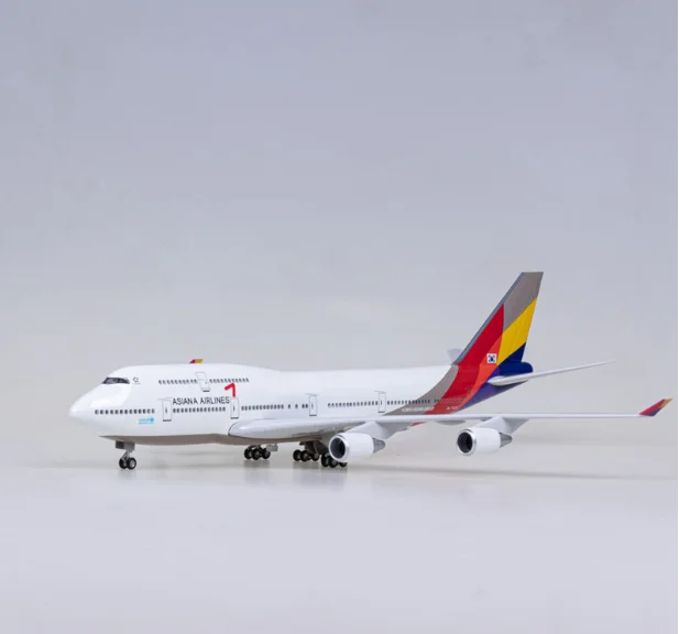 Wholesale 47cm 1:150 Diecast Airplanes Model Boeing B747 Plane Model ASIANA 747 Airplane Aircraft Toy Kids Gift