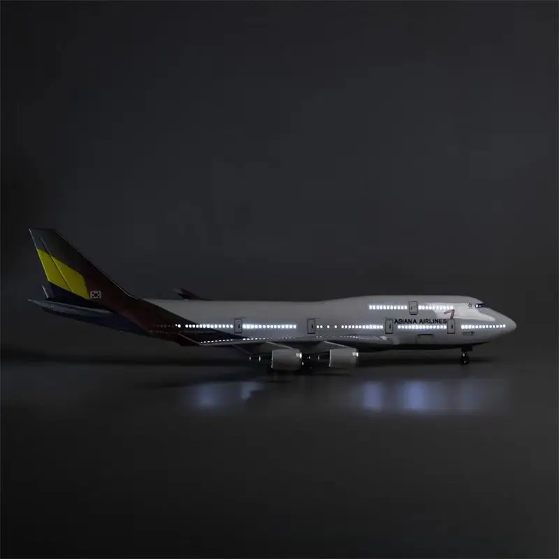 Wholesale 47cm 1:150 Diecast Airplanes Model Boeing B747 Plane Model ASIANA 747 Airplane Aircraft Toy Kids Gift