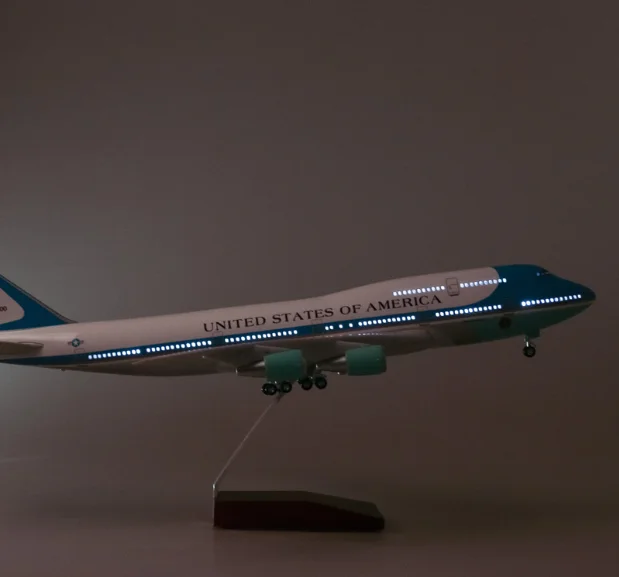 Wholesale 47cm 1:150 Diecast Airplanes Model Boeing B747 Plane Model ASIANA 747 Airplane Aircraft Toy Kids Gift
