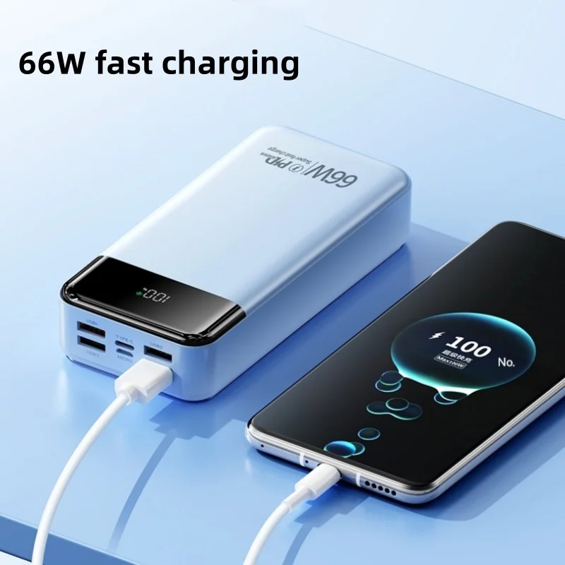 High Quality Portable Big Capacity 26800 Mah LED Digital Display 4USB Type-C Output PD22.5W Fast Charging Power Bank 26800mAh