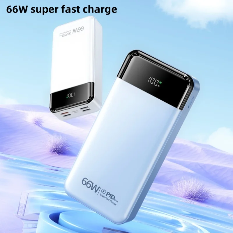 High Quality Portable Big Capacity 26800 Mah LED Digital Display 4USB Type-C Output PD22.5W Fast Charging Power Bank 26800mAh