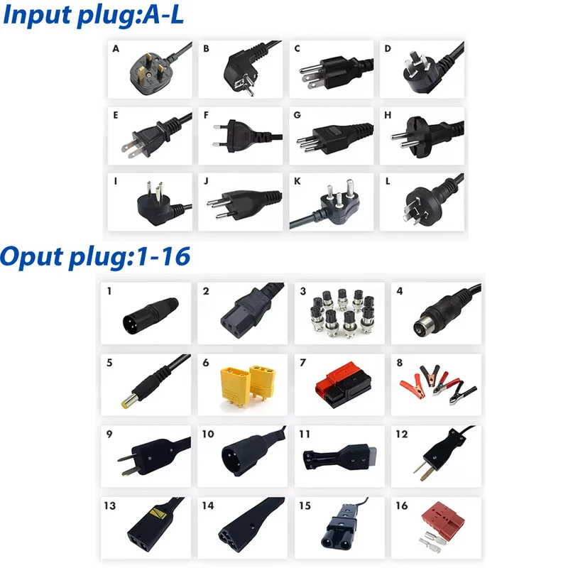72V6A Lithium Ion Motorcycle Charger 48v 60v 72v 84v Scooter Battery Charger Ebike Charger