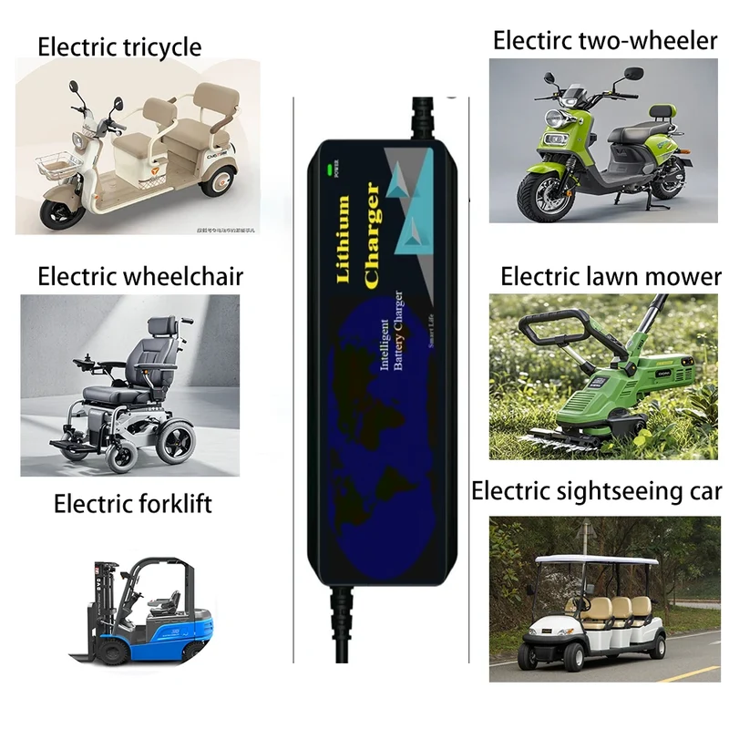 Best Sale 24v 72v 48v 36v Charger Scooter Golfcart Electric Motorcycle Ebike Charger Lithium Battery Charger