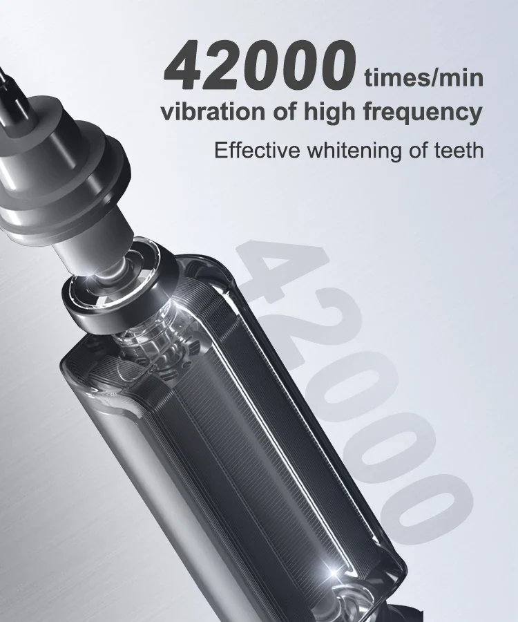 Deep Clean Rechargeable Sonic Electric Toothbrush with 8 Brush Heads Adult IPX7 Waterproof Medium Electric Tooth Cleaner