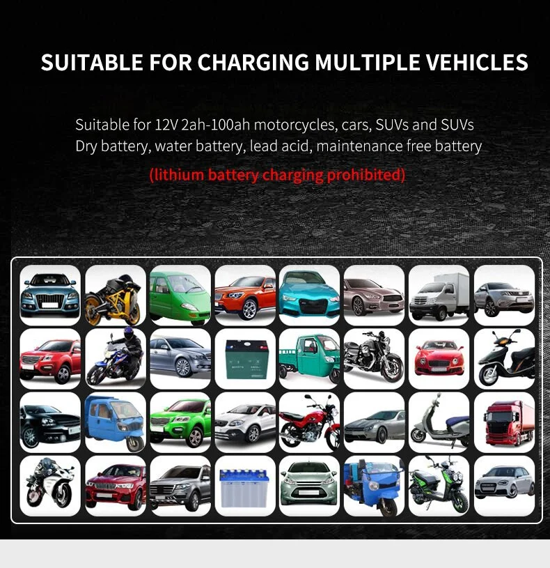 New Arrival 12v 2a Car Battery Repair Charger With Power Bank Repair Charger Car Portable Battery