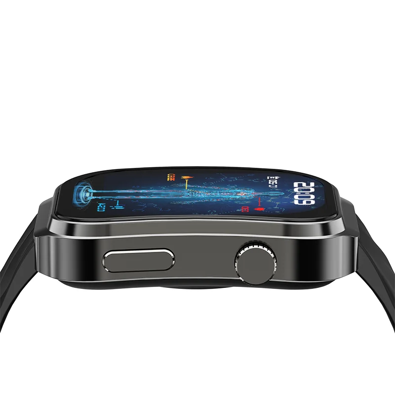 2.2'' IPS Display Touch Screen Smart Watch AI Voice Assistant Fitness Heart Rate Monitor IP68 Waterproof with Compass