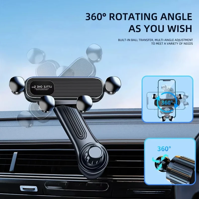 Gravity Car Phone Holder Car Air Vent Phone Mount Universal Shockproof Holder Mount Clip