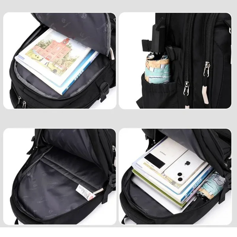 Wholesale Custom Unisex Children's Trolley Backpack Wheeled School Bag Fashionable Waterproof Characters Pattern Zipper Closure