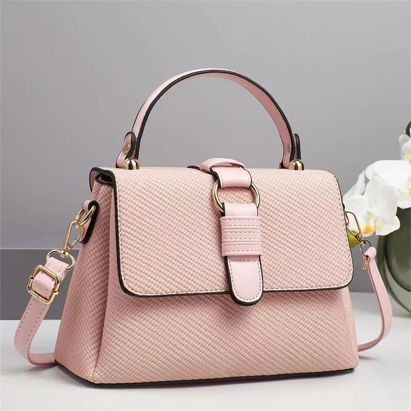 2025 Korean Style Ladies Fashion Large Capacity Women's Bag Solid Color Multifunctional Durable Foldable Zipper Chains
