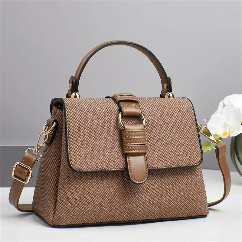 2025 Korean Style Ladies Fashion Large Capacity Women's Bag Solid Color Multifunctional Durable Foldable Zipper Chains