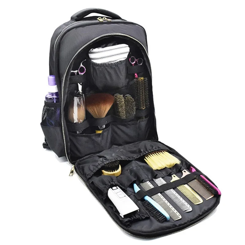 Custom Fashion Hairdressing Tool Bag with Tool Pouch the Functional Haircut Barber Bag for the Salon