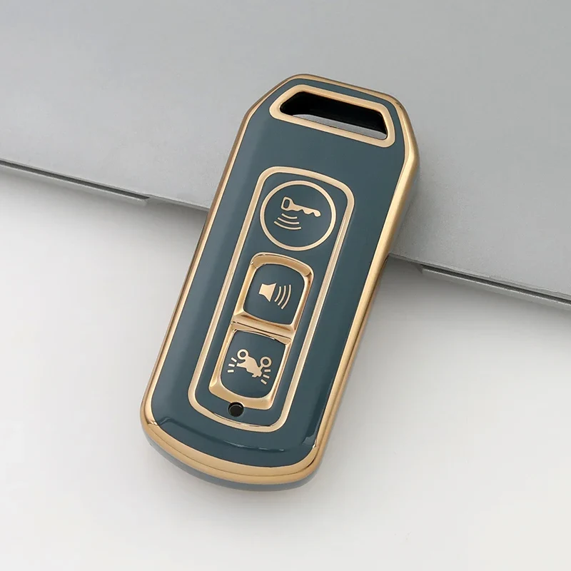 Premium Soft TPU Car Key Case Cover Shell for Honda Motorcycle PCX150 Click Vario 350 Ns125la Key Rings Keychain Bag Factory